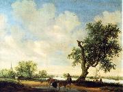 RUYSDAEL, Salomon van Landscape (detail) f oil painting reproduction